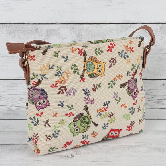 Signare USA Owl Crossbody Bag - Picture 2 of 8